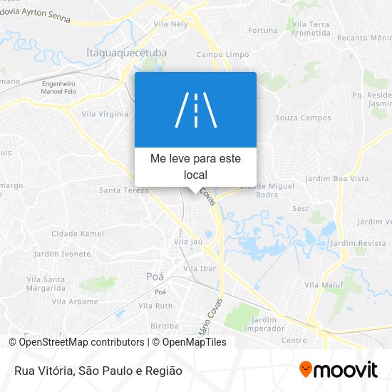 Rua Vitória mapa