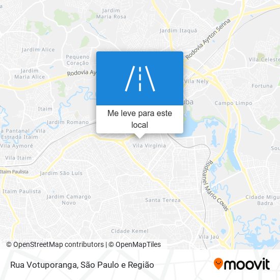 Rua Votuporanga mapa