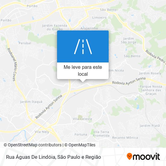 Rua Águas De Lindóia mapa