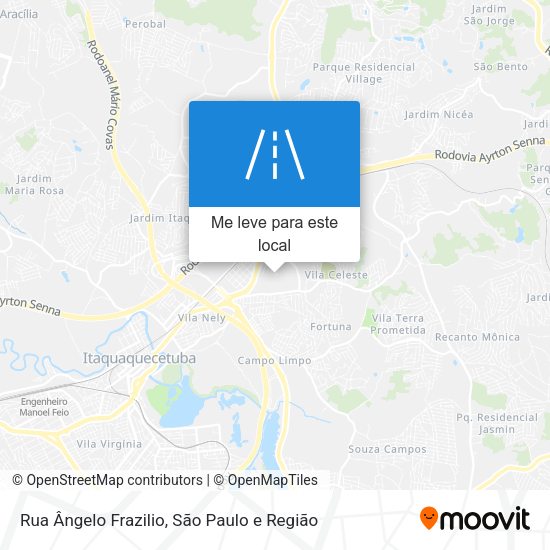 Rua Ângelo Frazilio mapa