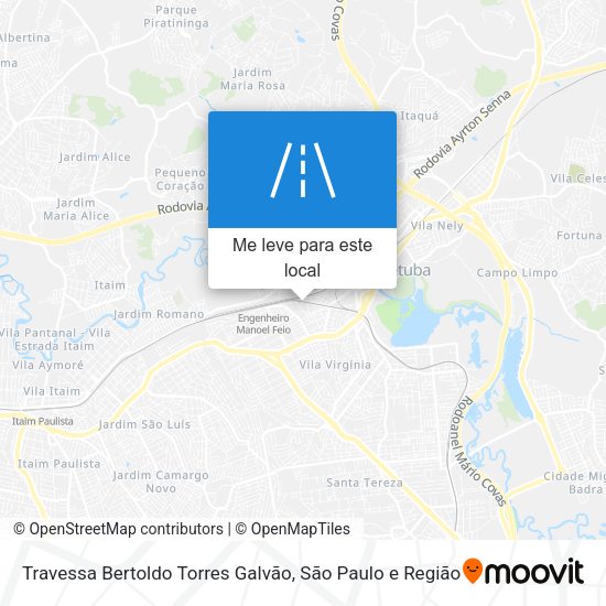 Travessa Bertoldo Torres Galvão mapa