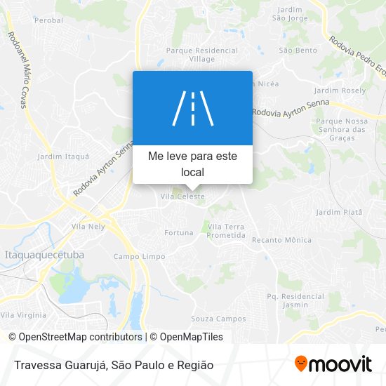 Travessa Guarujá mapa