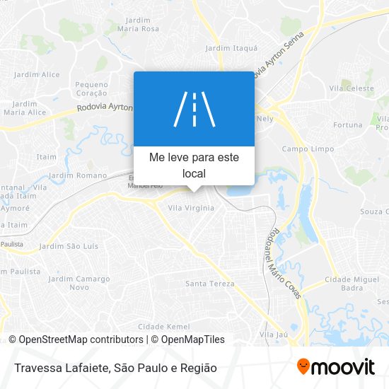 Travessa Lafaiete mapa