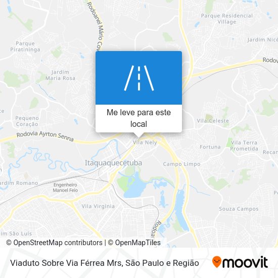 Viaduto Sobre Via Férrea Mrs mapa