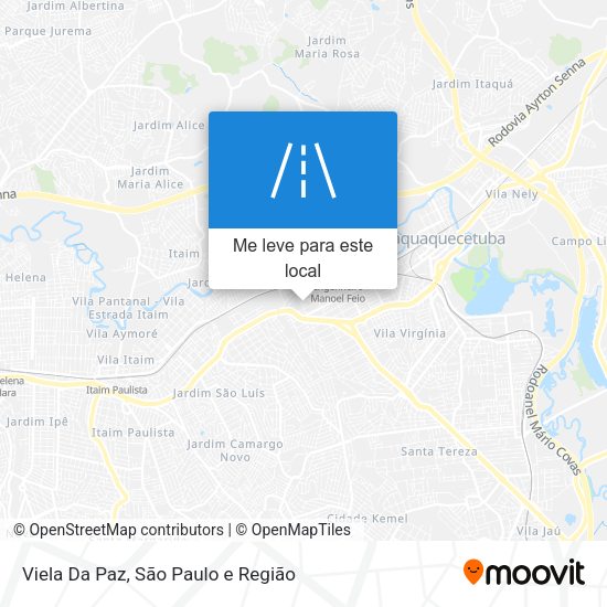 Viela Da Paz mapa