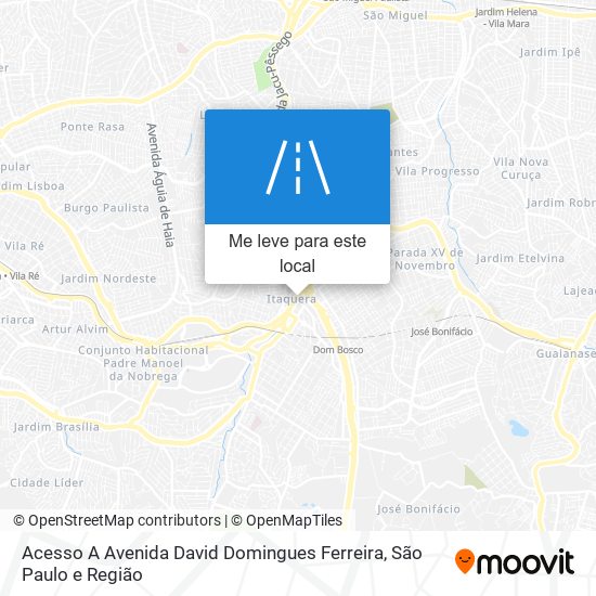 Acesso A Avenida David Domingues Ferreira mapa