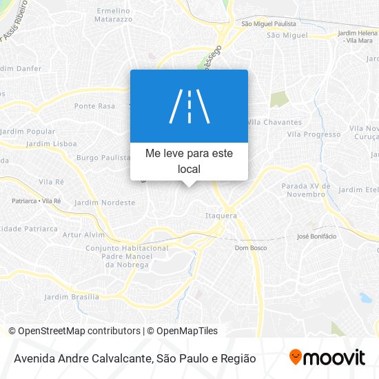 Avenida Andre Calvalcante mapa
