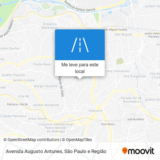 Avenida Augusto Antunes mapa