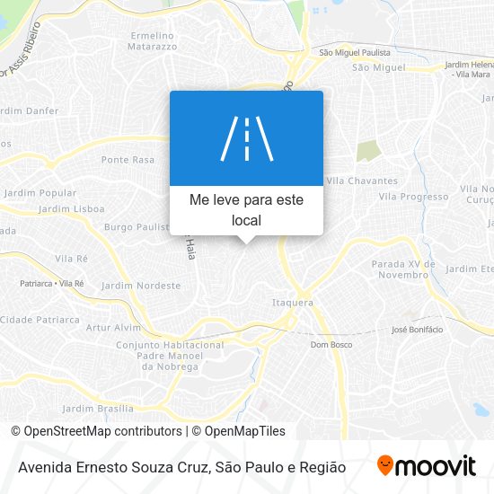 Avenida Ernesto Souza Cruz mapa