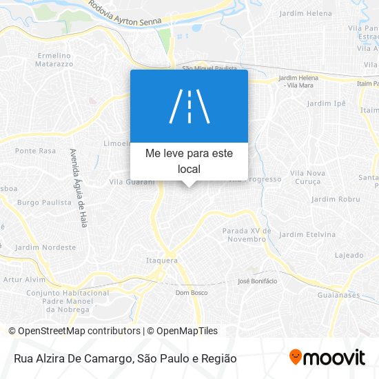 Rua Alzira De Camargo mapa