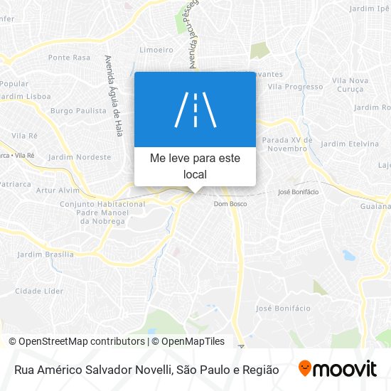 Rua Américo Salvador Novelli mapa