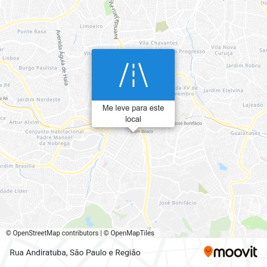 Rua Andiratuba mapa