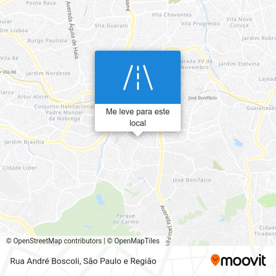 Rua André Boscoli mapa
