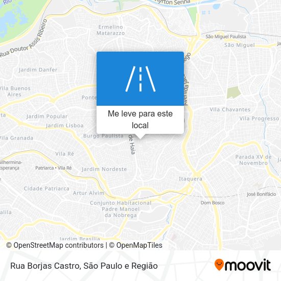 Rua Borjas Castro mapa