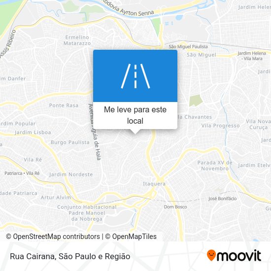 Rua Cairana mapa