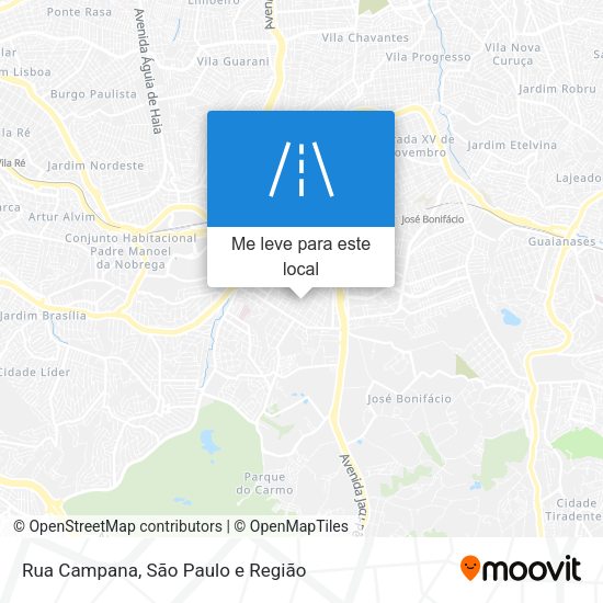 Rua Campana mapa