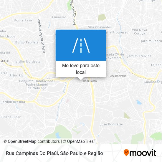 Rua Campinas Do Piaúi mapa