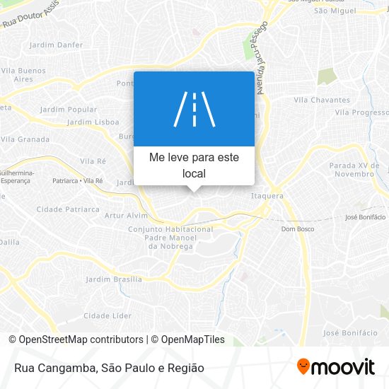 Rua Cangamba mapa