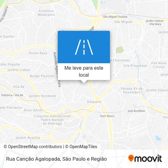 Rua Canção Agalopada mapa