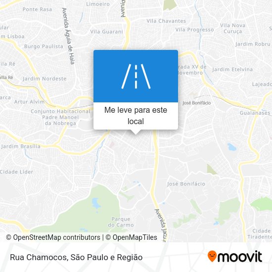 Rua Chamocos mapa