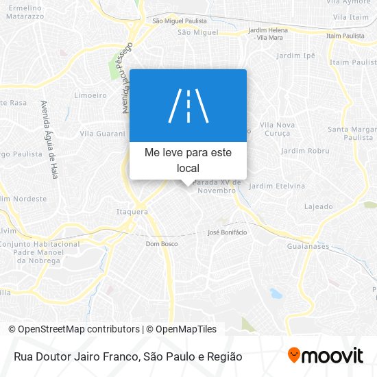 Rua Doutor Jairo Franco mapa