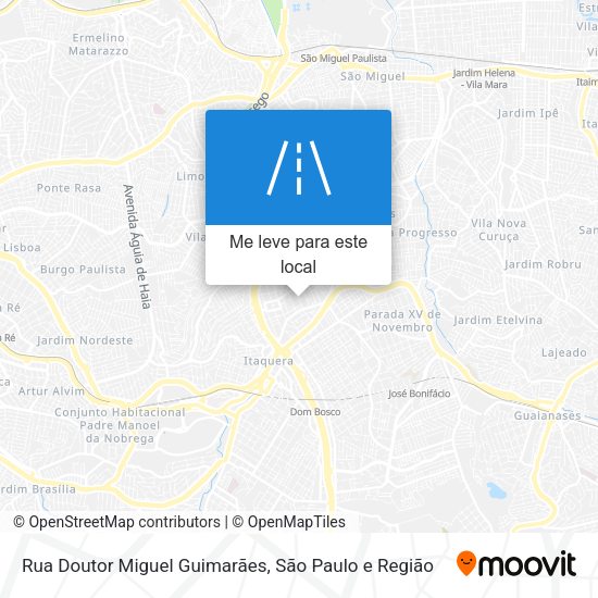 Rua Doutor Miguel Guimarães mapa