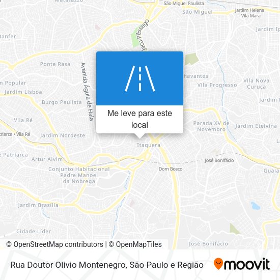 Rua Doutor Olivio Montenegro mapa