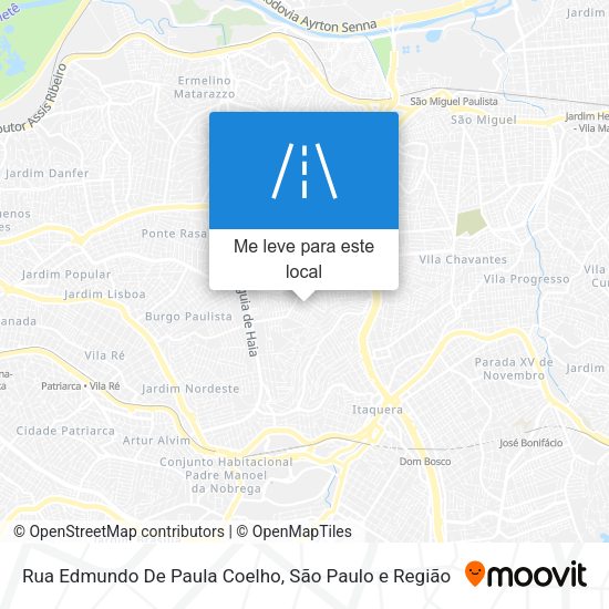 Rua Edmundo De Paula Coelho mapa