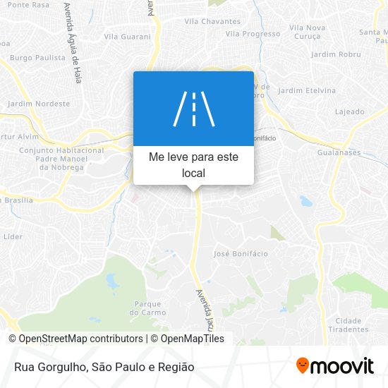 Rua Gorgulho mapa