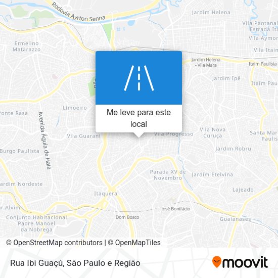 Rua Ibi Guaçú mapa