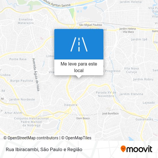 Rua Ibiracambi mapa