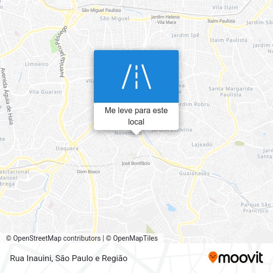 Rua Inauini mapa