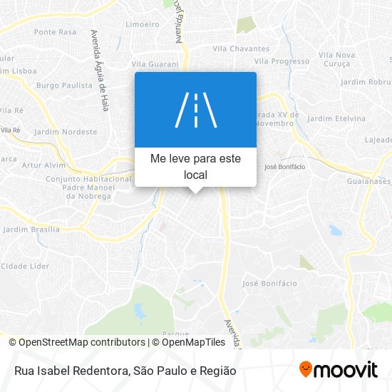 Rua Isabel Redentora mapa