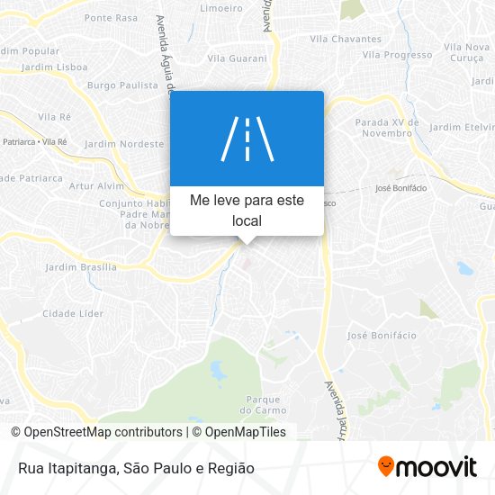 Rua Itapitanga mapa