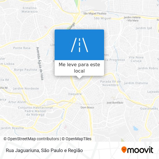 Rua Jaguariuna mapa