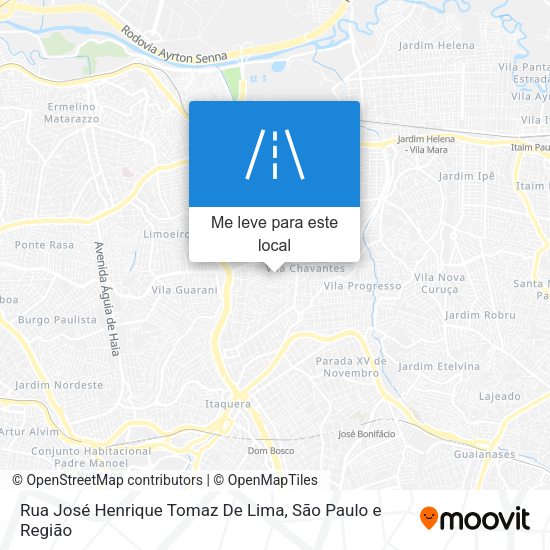 Rua José Henrique Tomaz De Lima mapa
