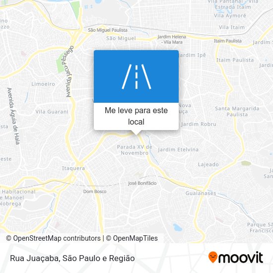 Rua Juaçaba mapa
