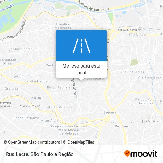 Rua Lacre mapa