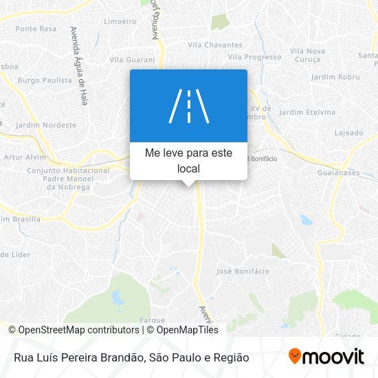 Rua Luís Pereira Brandão mapa