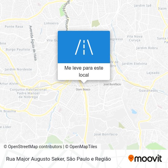 Rua Major Augusto Seker mapa