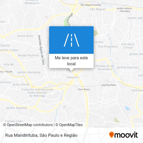 Rua Mandirituba mapa