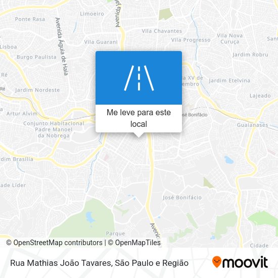 Rua Mathias João Tavares mapa