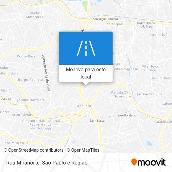 Rua Miranorte mapa