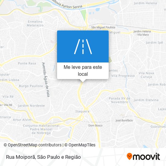 Rua Moiporã mapa