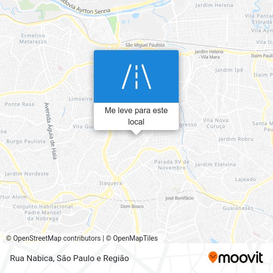 Rua Nabica mapa