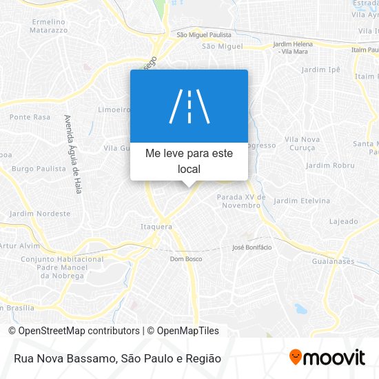 Rua Nova Bassamo mapa