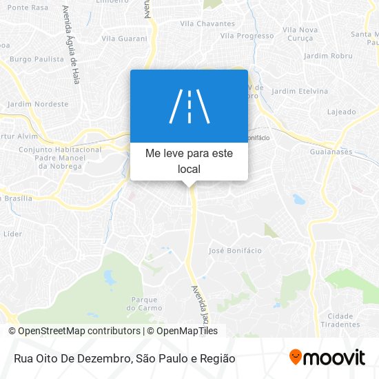 Rua Oito De Dezembro mapa