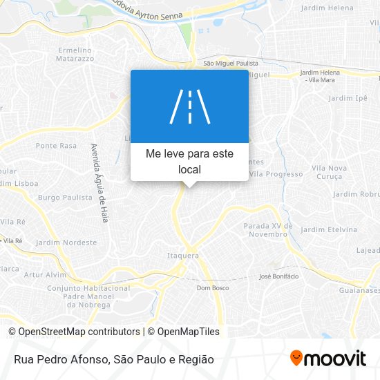 Rua Pedro Afonso mapa
