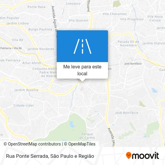 Rua Ponte Serrada mapa