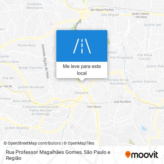 Rua Professor Magalhães Gomes mapa